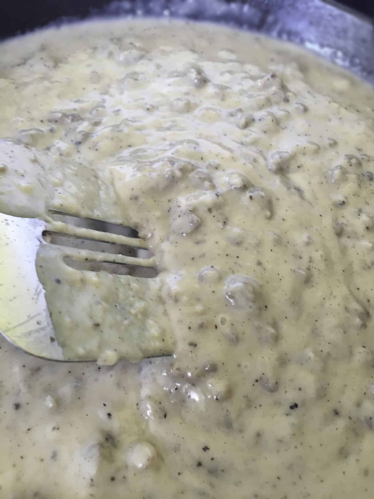classic biscuits with sausage gravy