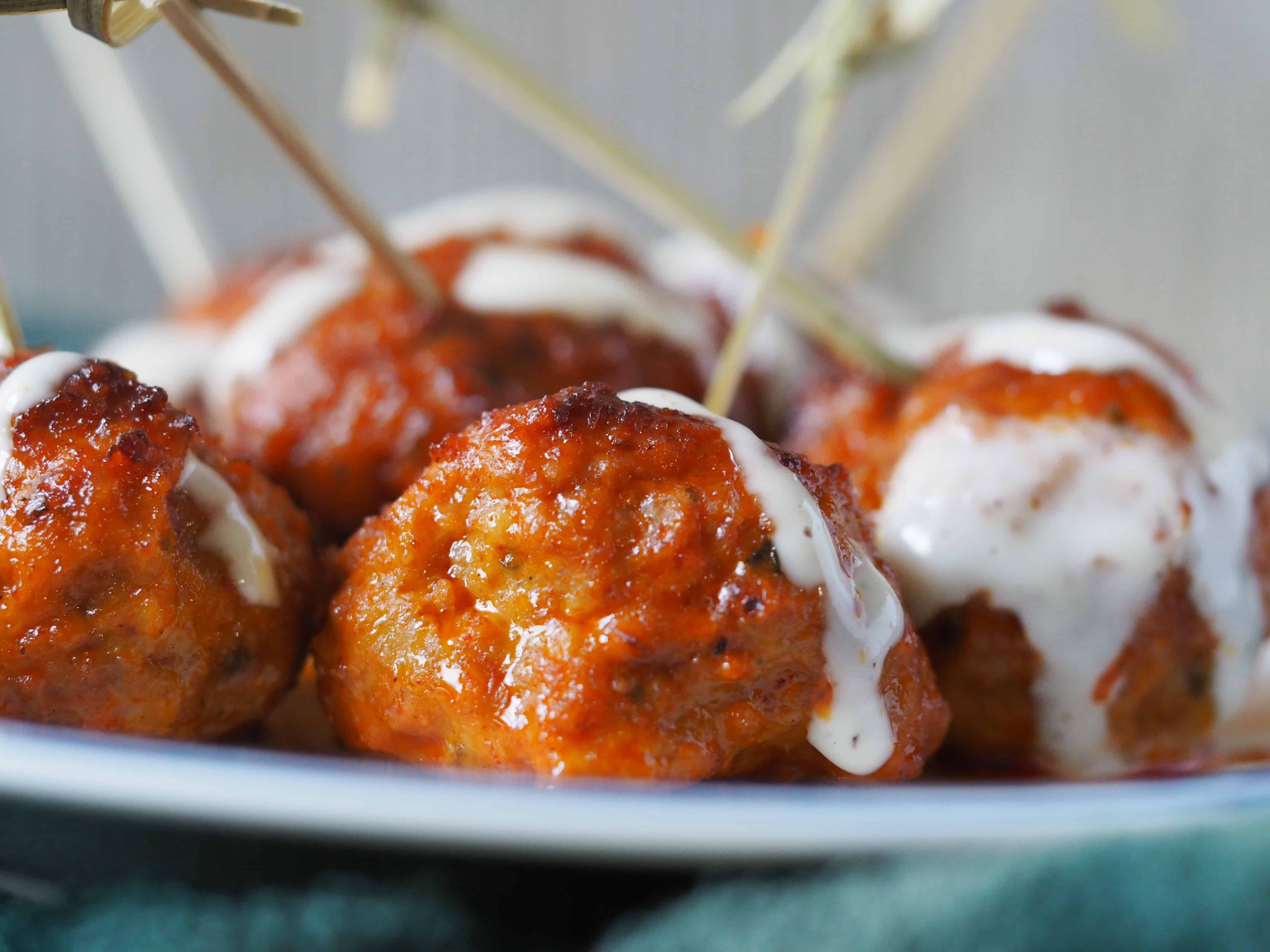 Instant Pot No Fail Buffalo Chicken Meatballs