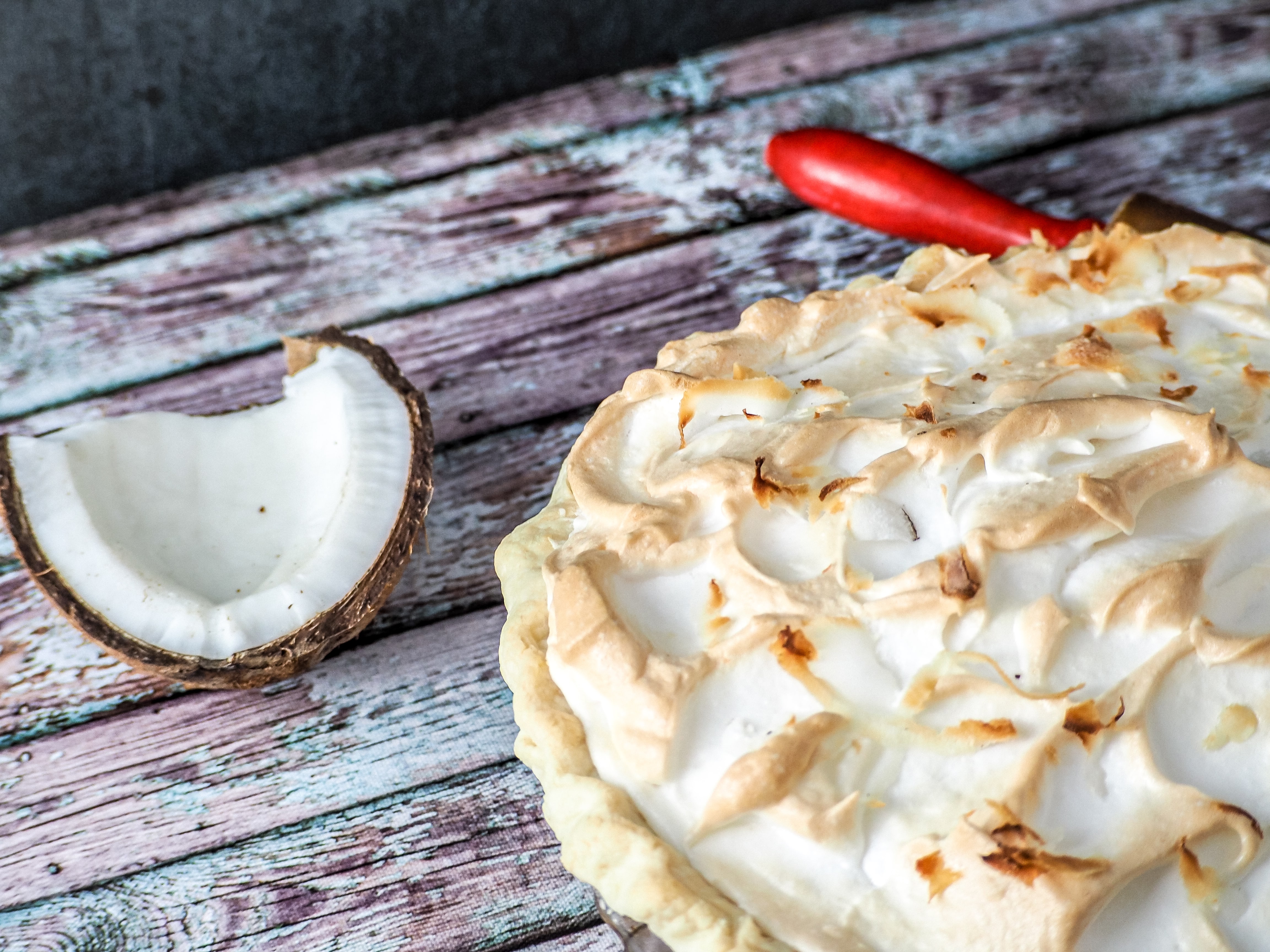 double coconut cream pie