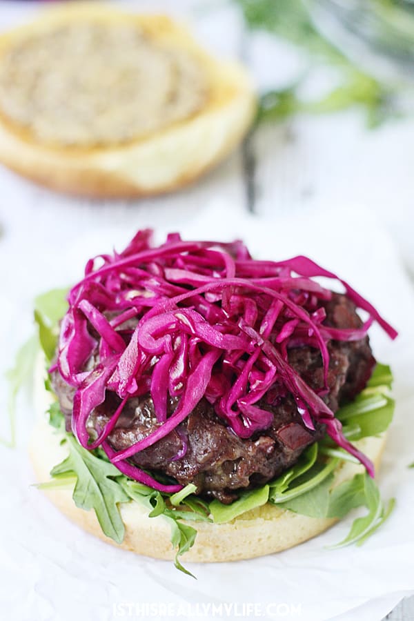 Corned Beef & Cheddar Burgers