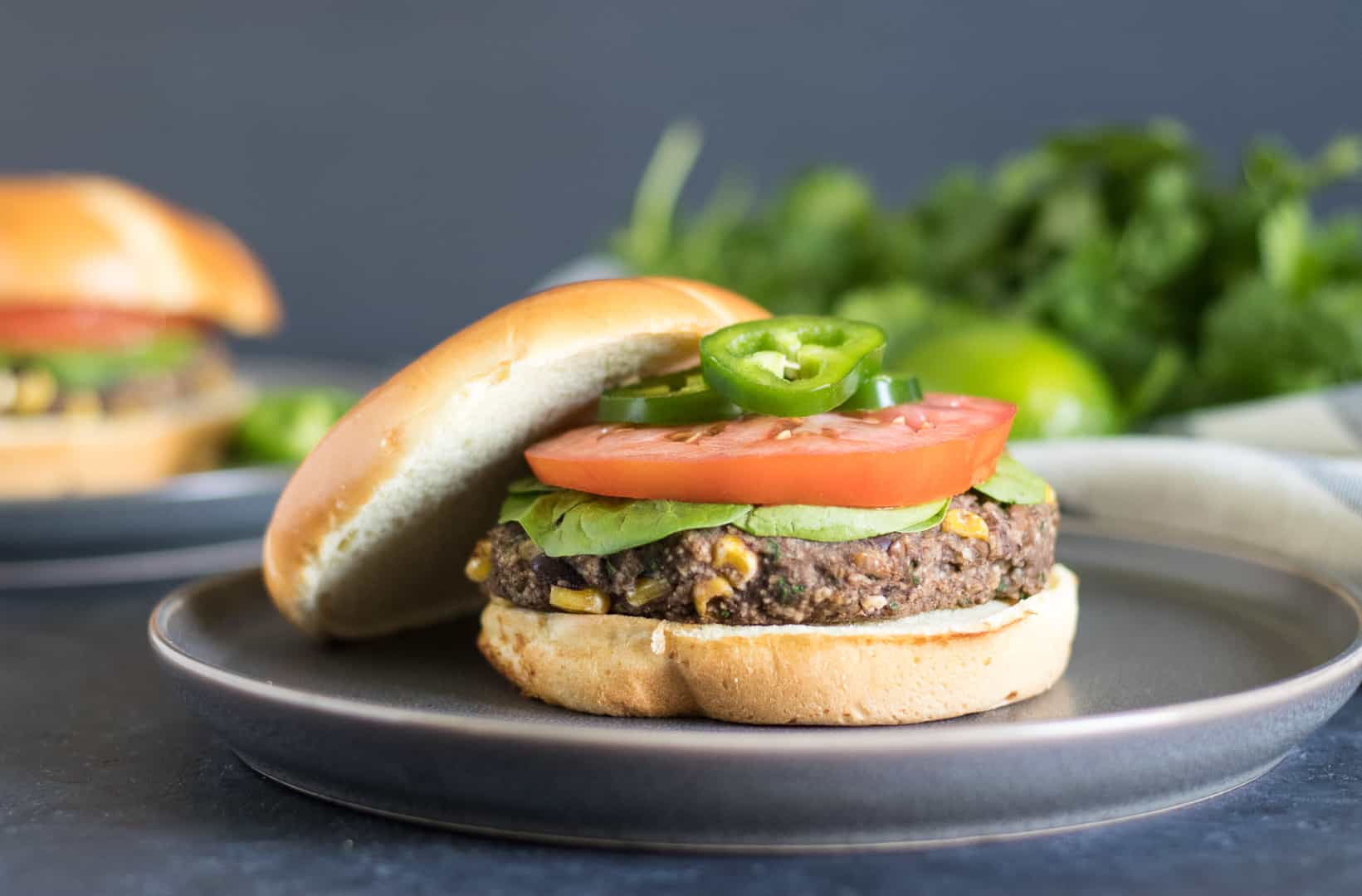 Cilantro Lime Black Bean Burger