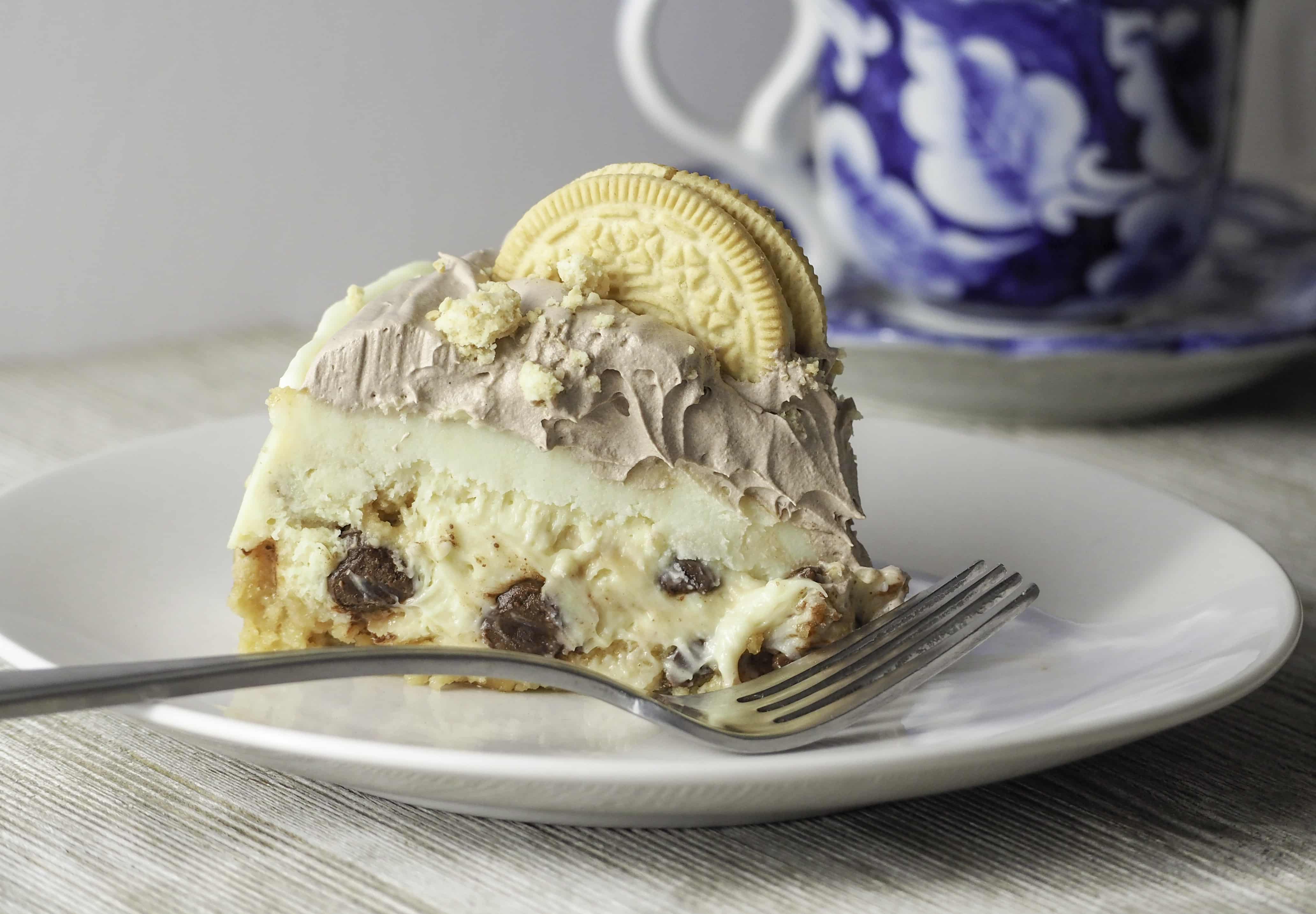 instant pot golden oreo chocolate chip cheesecake
