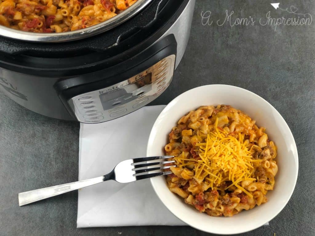 INSTANT POT CHEESEBURGER MACARONI â€“ COPYCAT HAMBURGER HELPER RECIPE