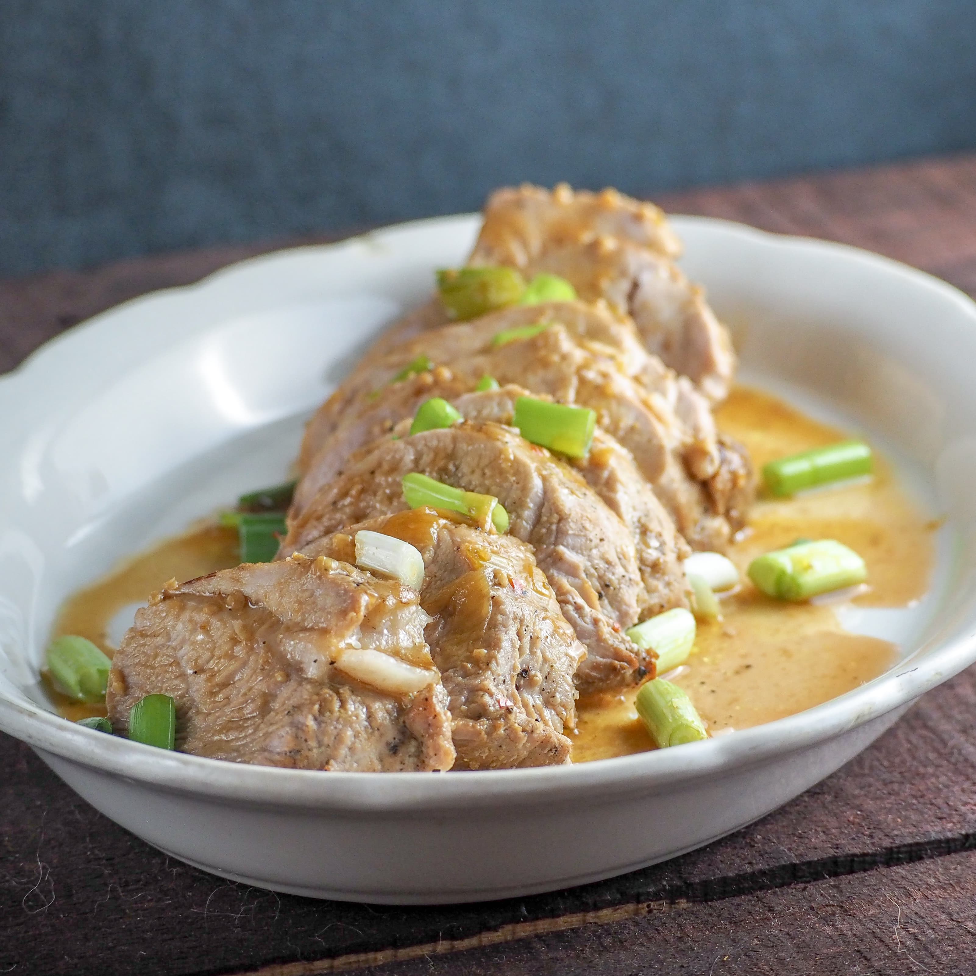 instant pot garlic ginger soy pork tenderloin