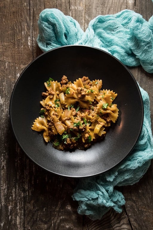 instant pot ground pork and pasta