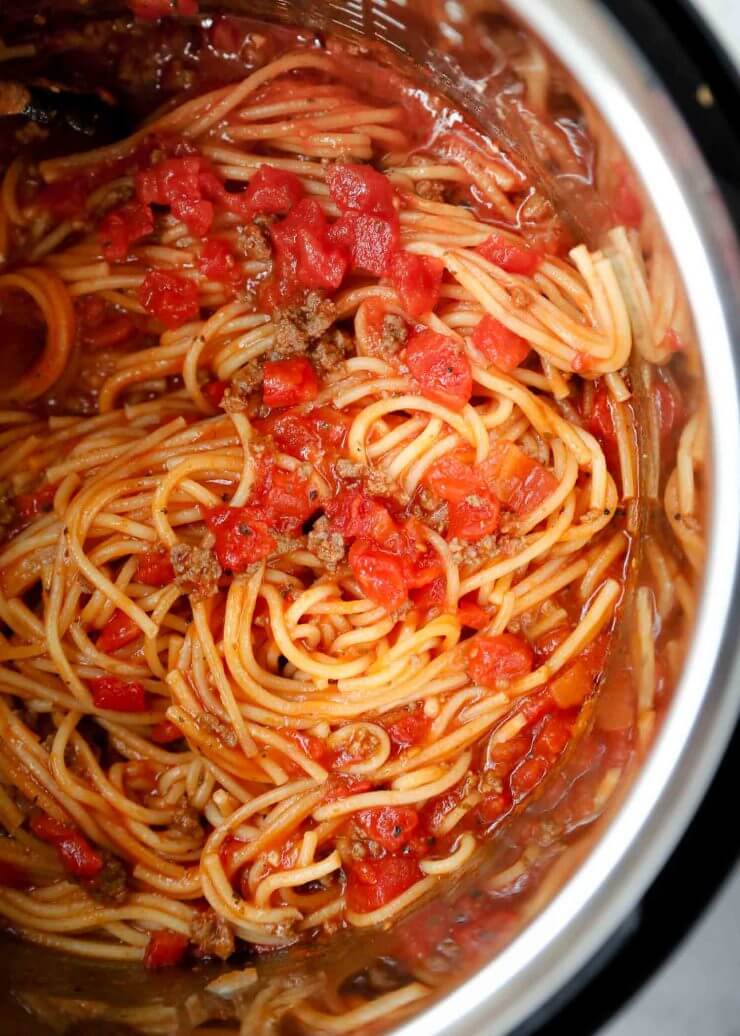 instant pot spaghetti