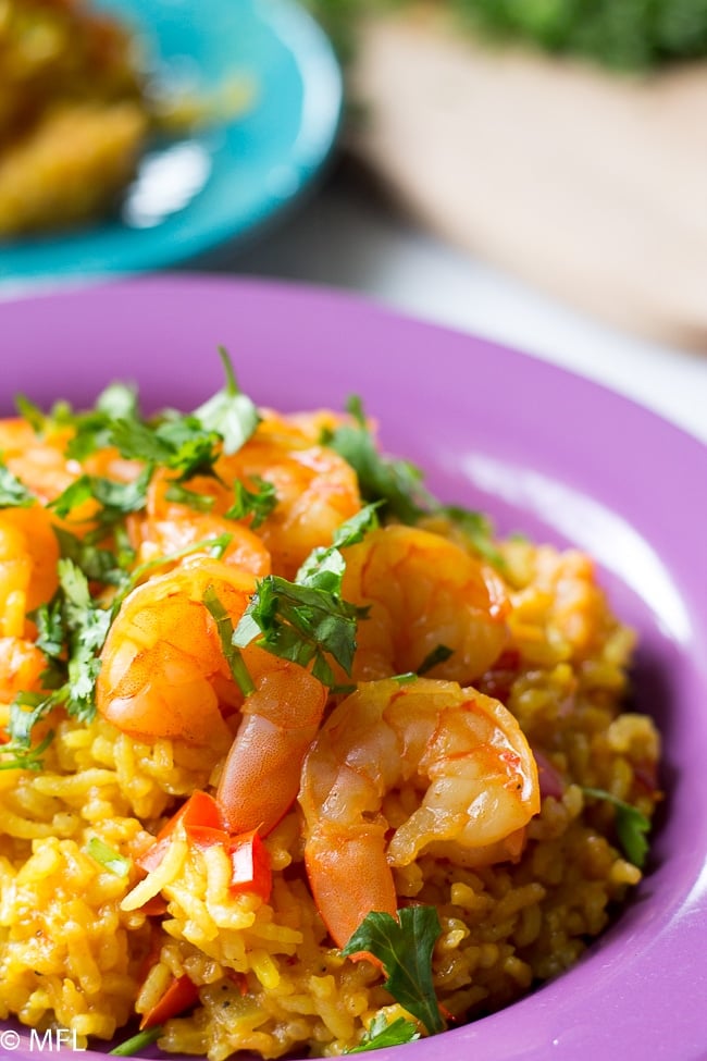 pressure cooker shrimp paella