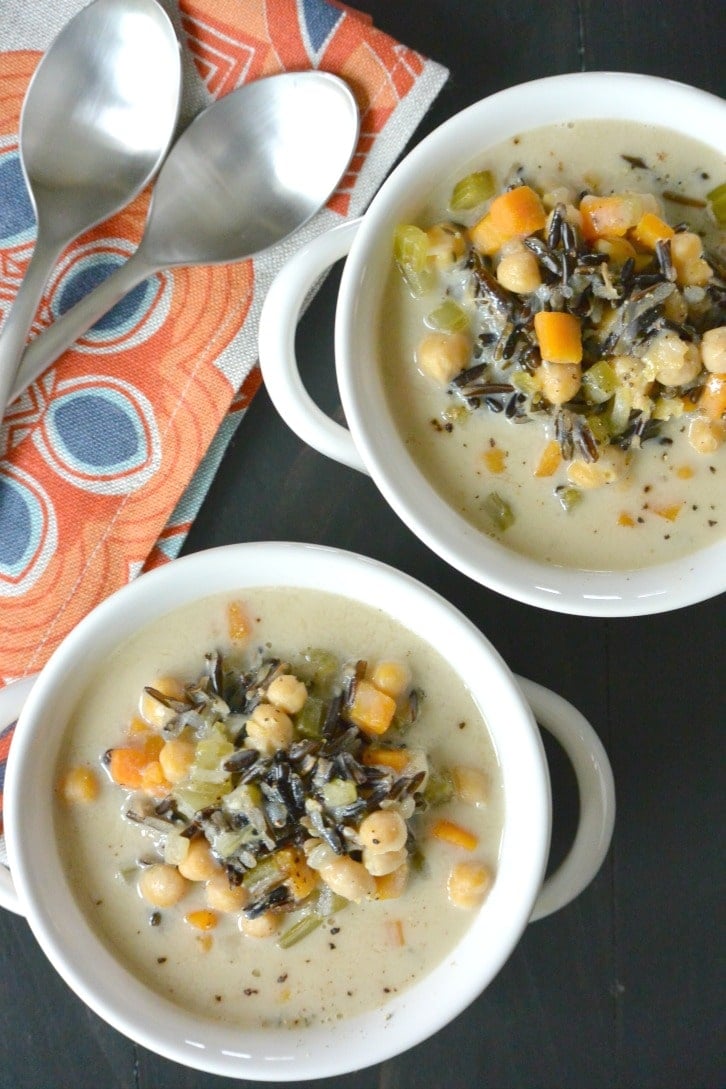 vegan wild rice soup