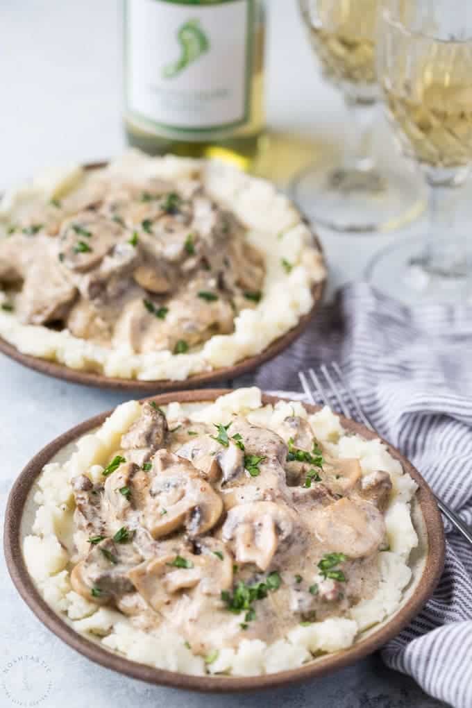 instant pot beef stroganoff