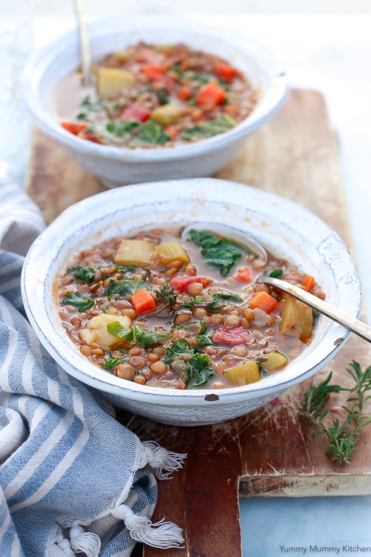 instant pot lentil soup