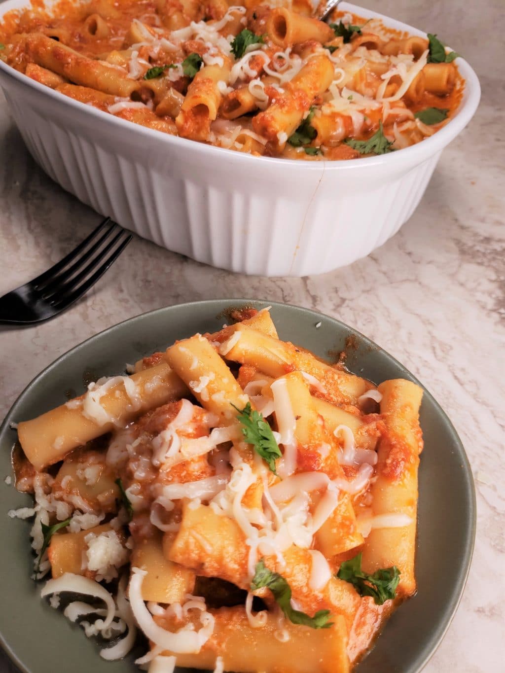 pressure cooker creamy baked ziti