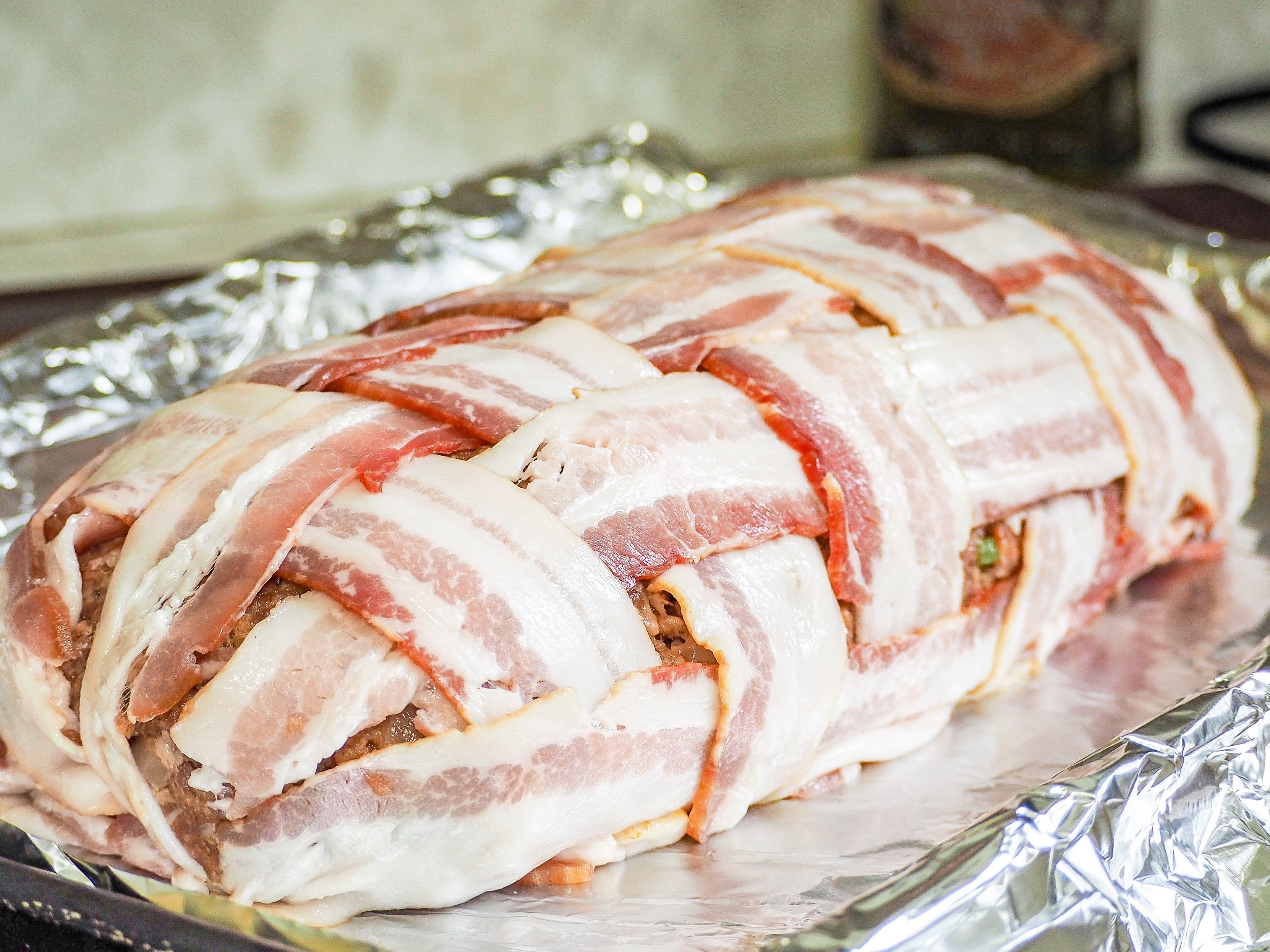bacon bbq stuffed meatloaf