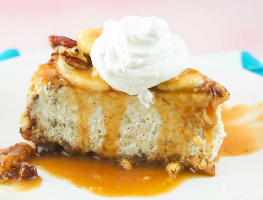 Instant Pot Bananas Foster Cheesecake