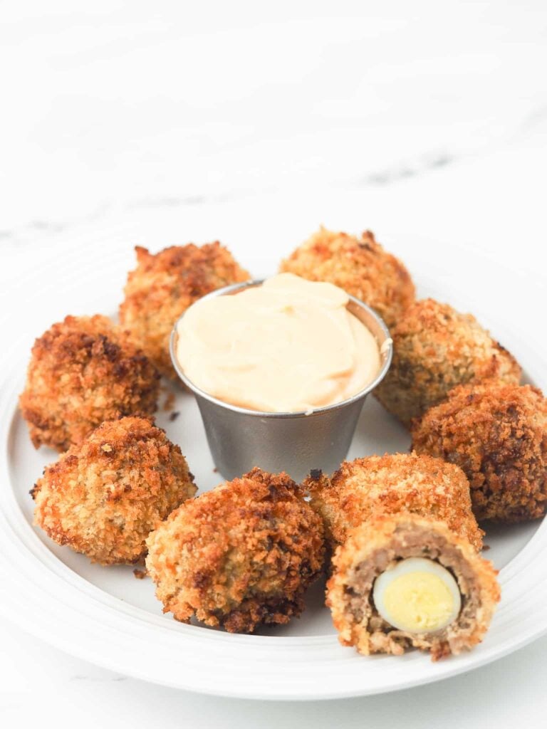 Air Fryer Scotch Quail Eggs