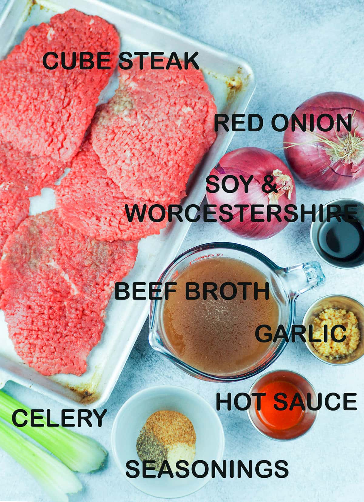 ingredients for cube steak recipe