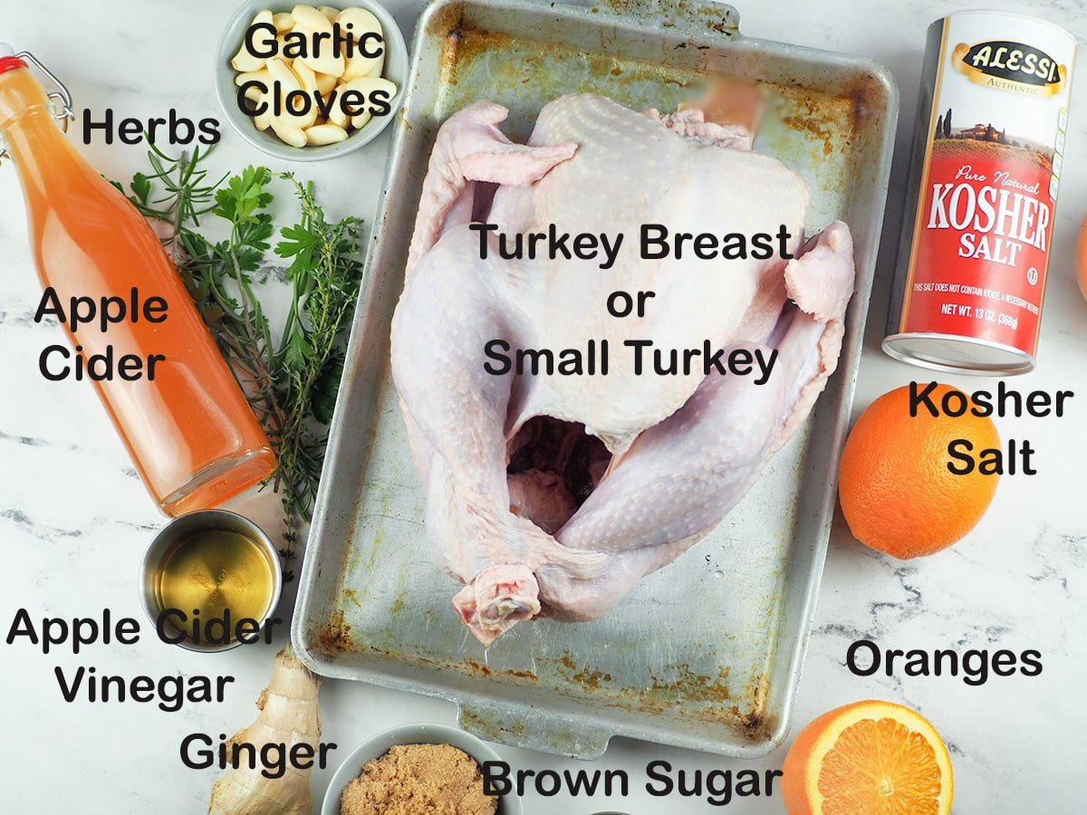 ingredients for apple cider turkey breast