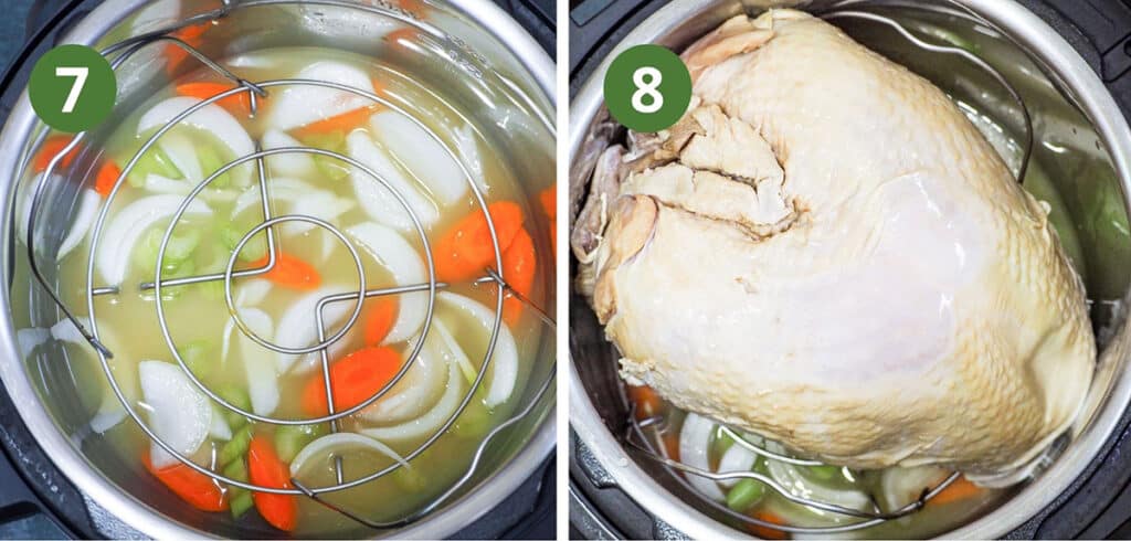 prep the turkey in the instant pot