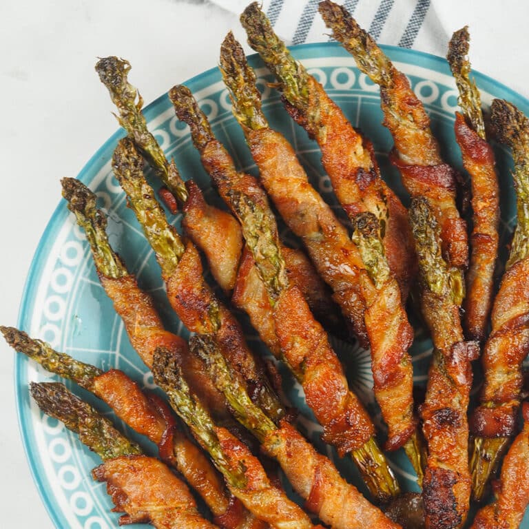 Air Fryer Bacon Wrapped Asparagus