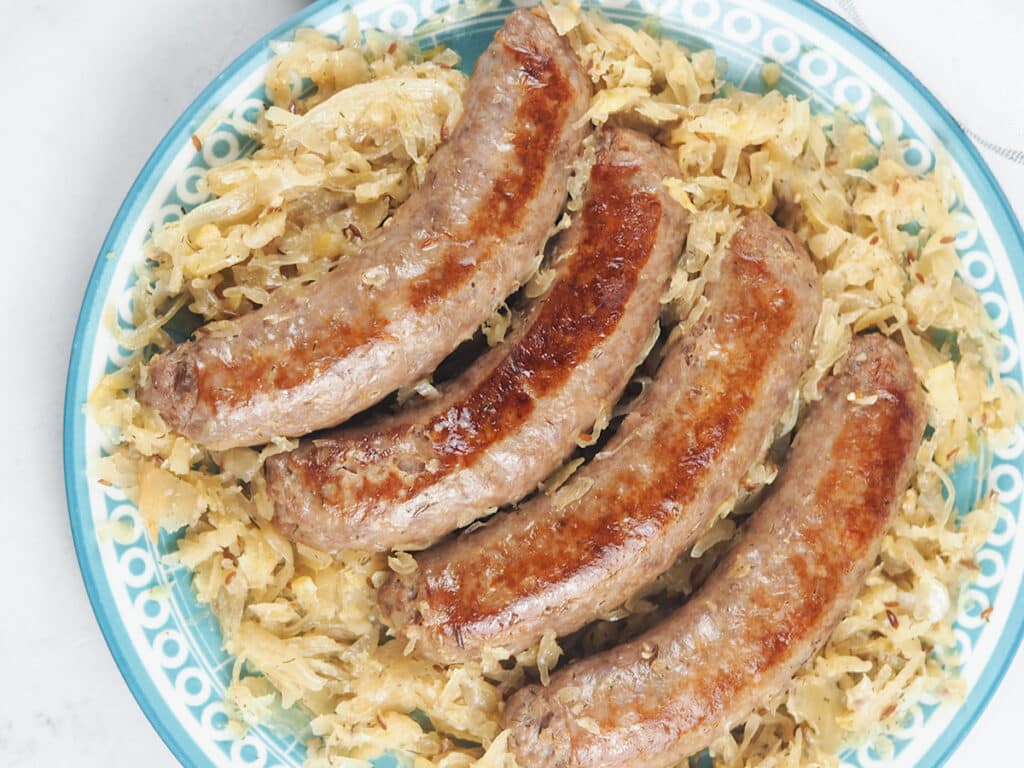Instant Dutch Oven Brats and Sauerkraut Monday Is Meatloaf