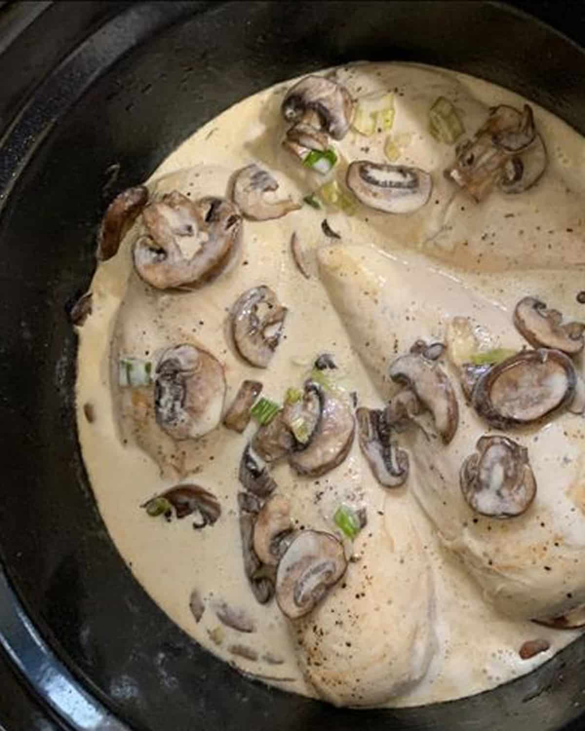 creamy chicken and mushrooms