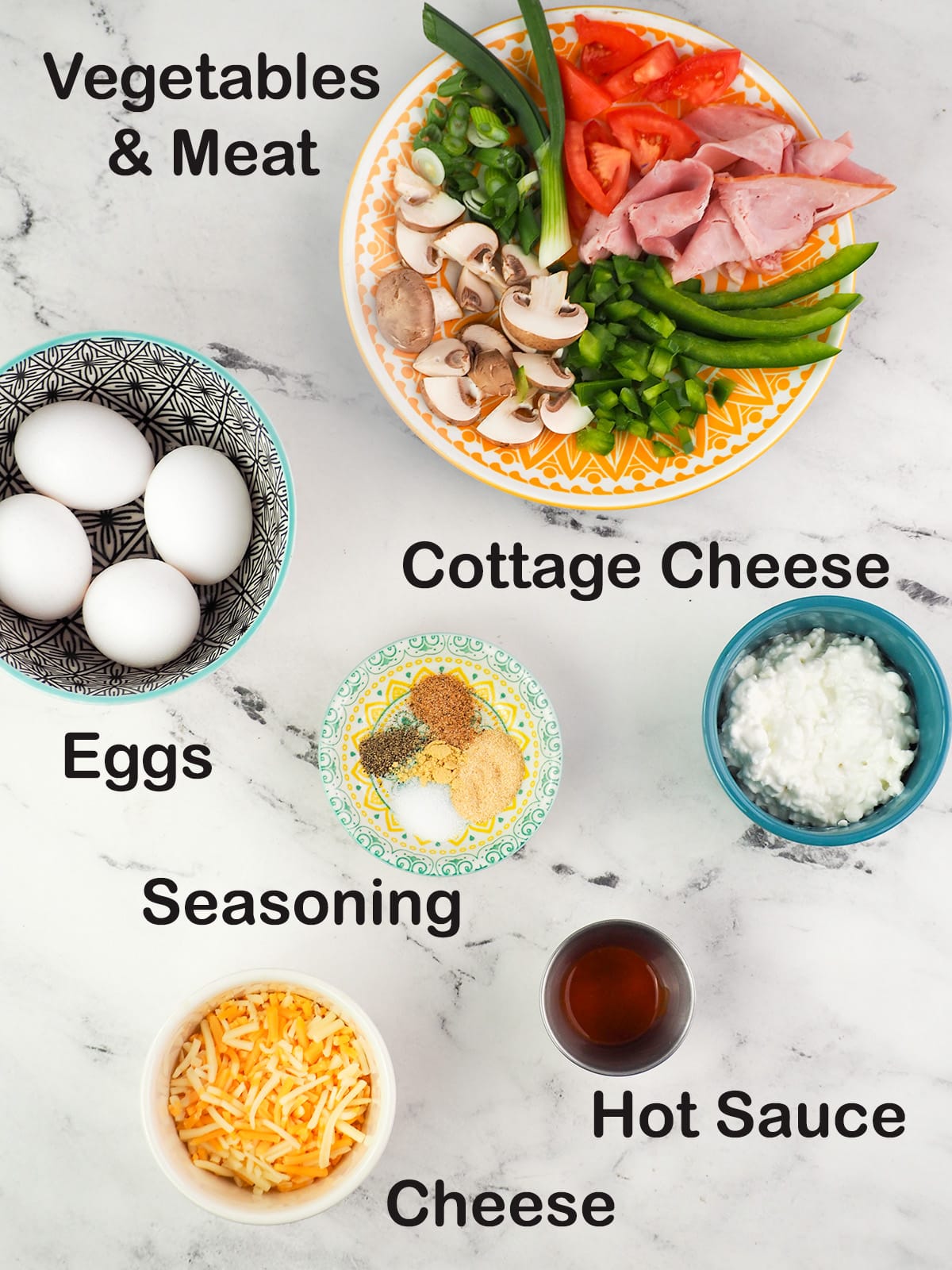 ingredients for egg bites
