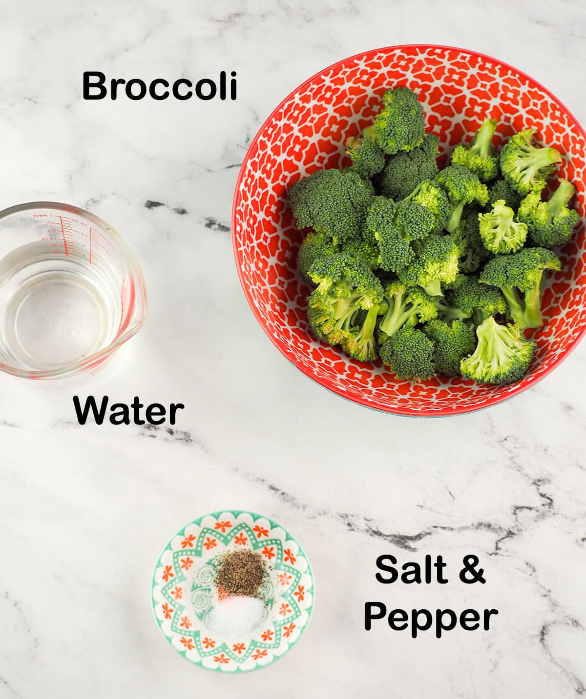 ingredients for instant pot steamed broccoli