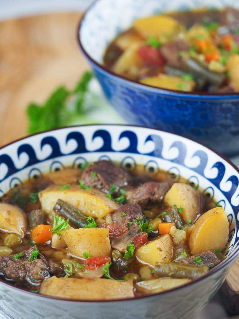 vegetable soup in bowl