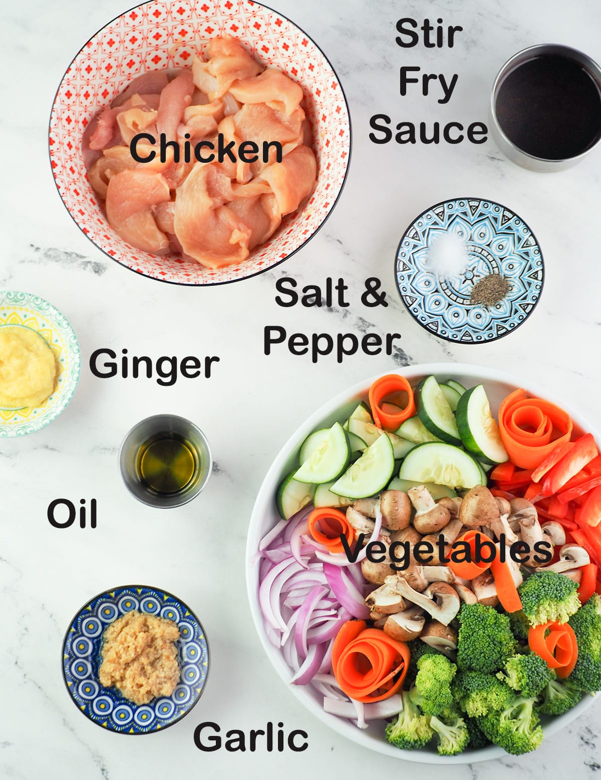 ingredients for chicken stir fry