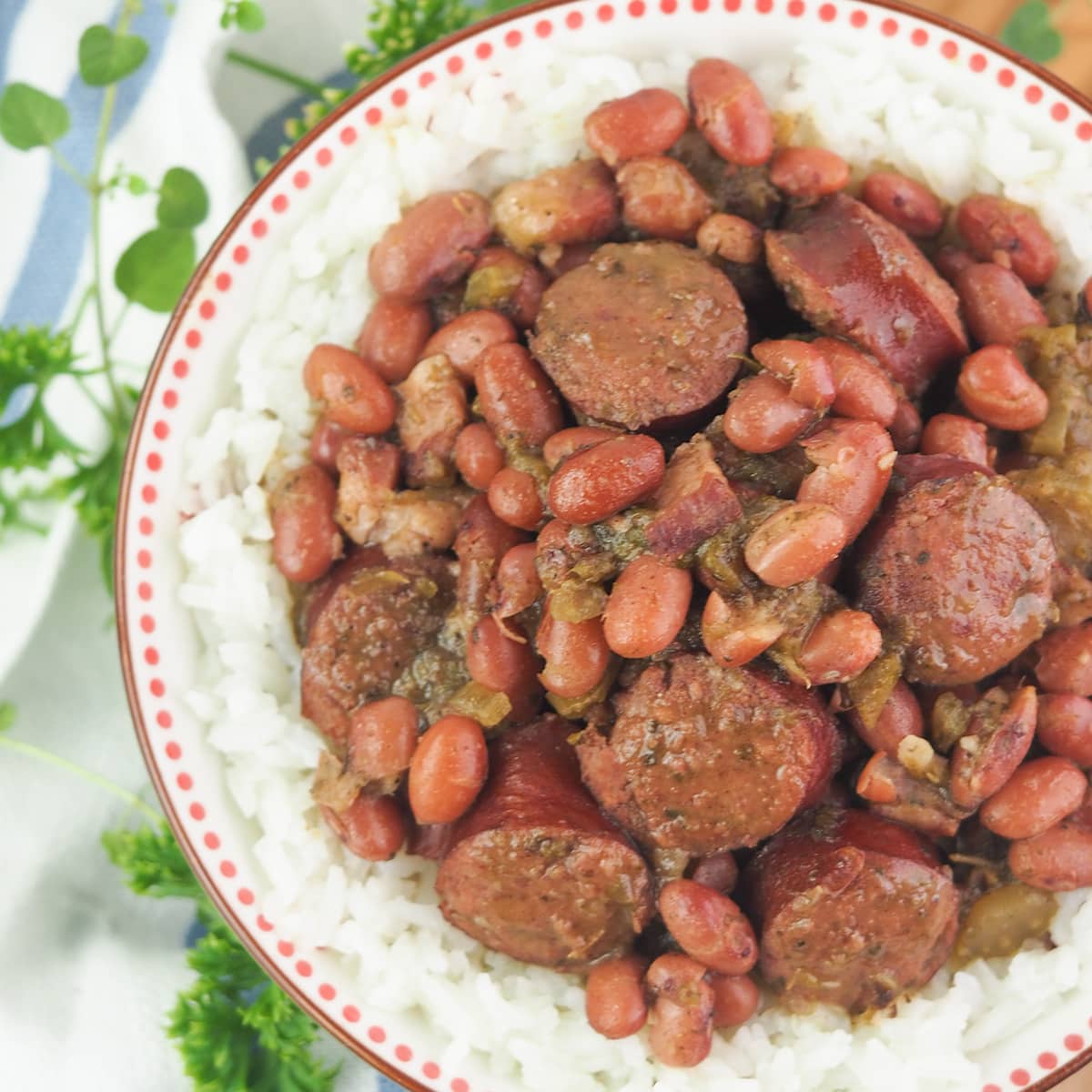 Slow Cooker Cajun Red Beans and Rice