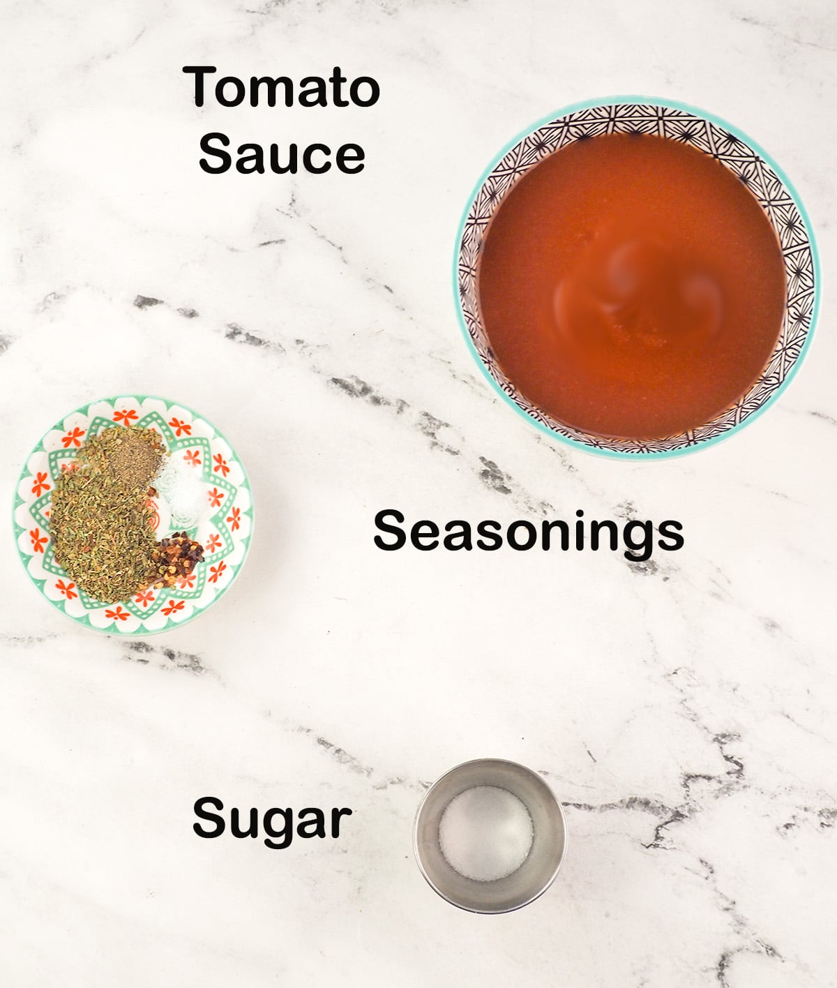 ingredients for marinara dipping sauce