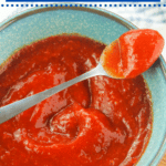 spicy ketchup in bowl