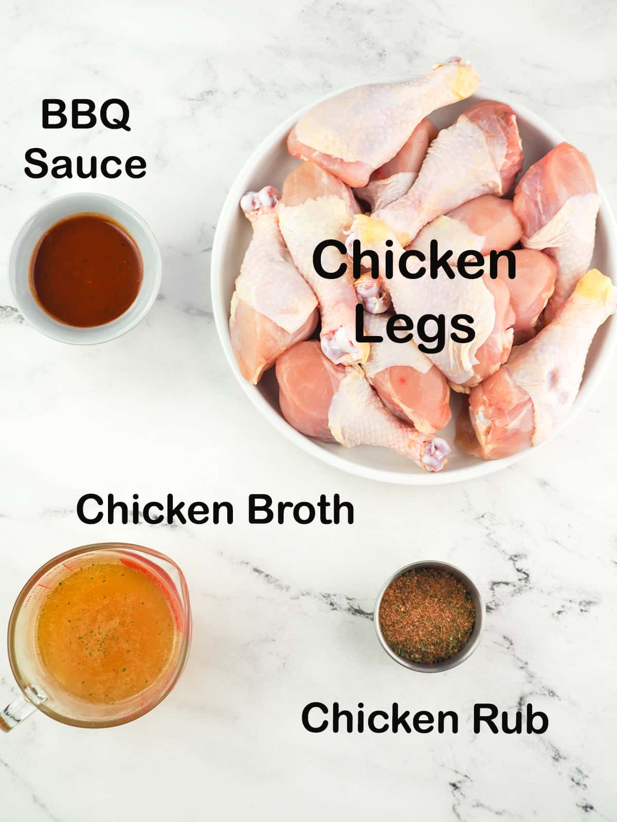 ingredients for chicken legs