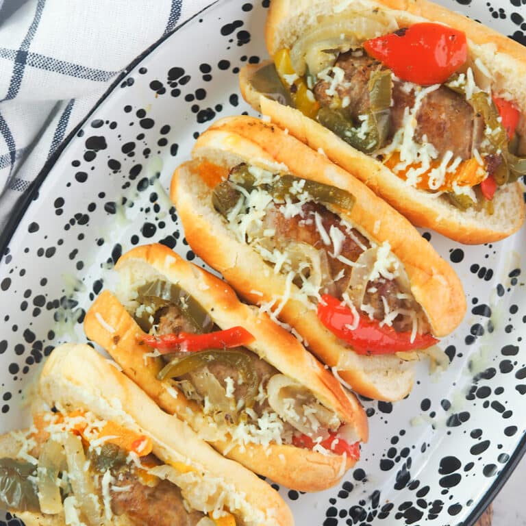 Italian Sausage  Sandwiches with Peppers and Onions