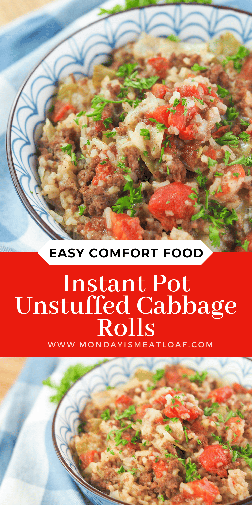 Instant Pot Unstuffed Cabbage Rolls Monday Is Meatloaf