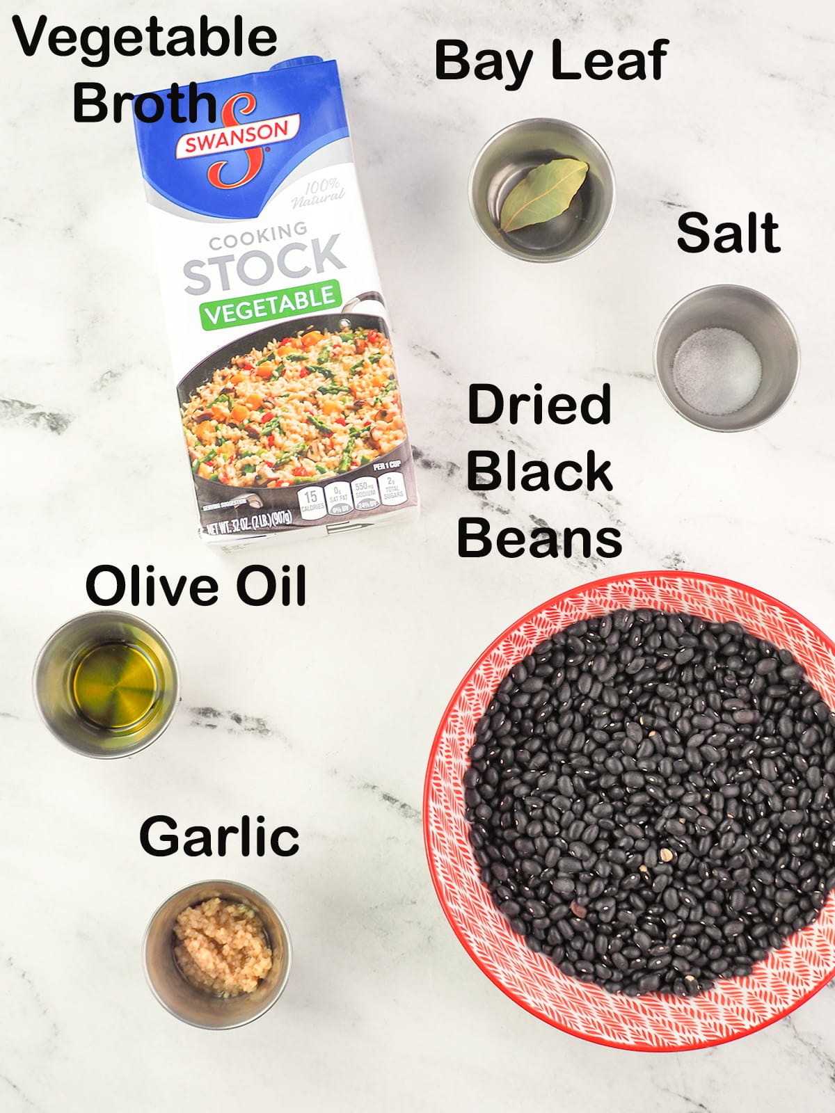 ingredients for black beans