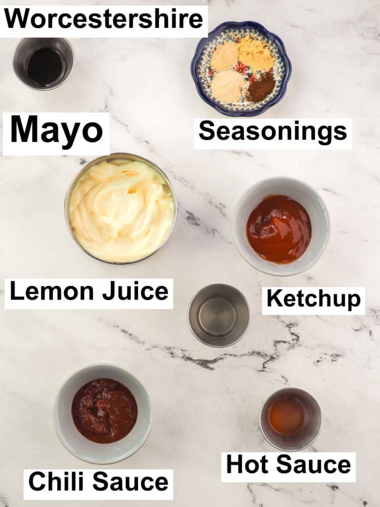 Ingredients for comeback sauce