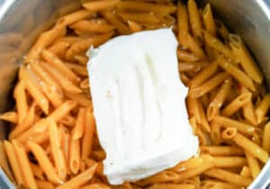 place cream cheese on top