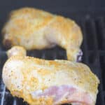 chicken leg quarters on grill
