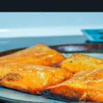 smoked salmon on tray