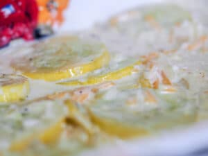 put in dish for cooking