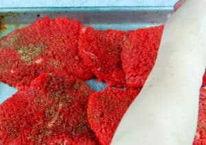 season steaks with salt and pepper