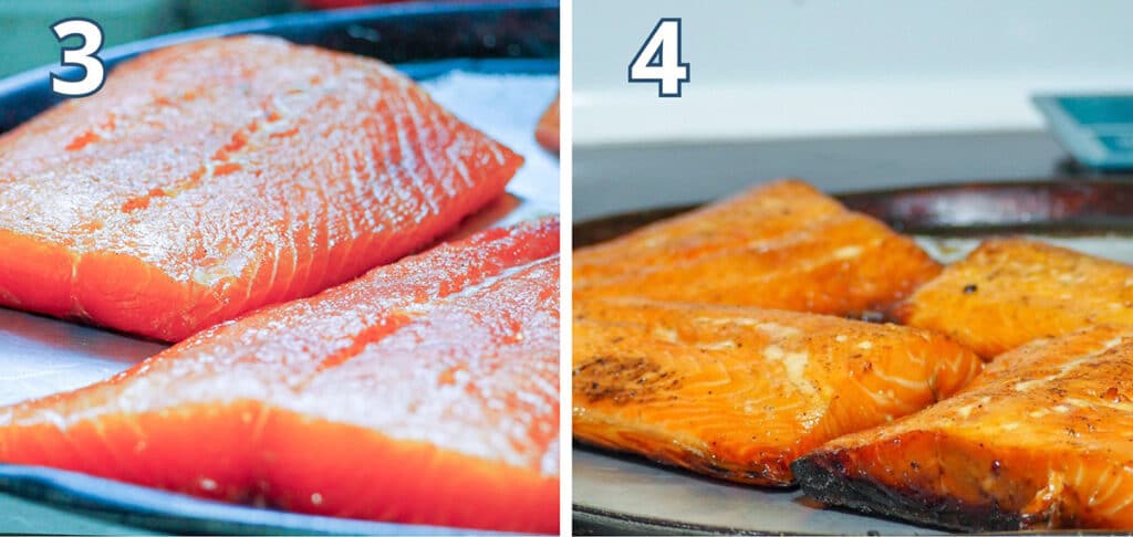 smoke the salmon until done